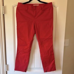 LOFT cherry Red pants/ high waters